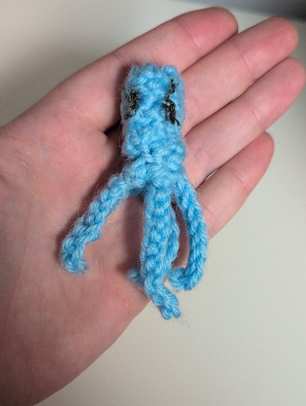 🩷4/$20🩷 Handmade Mini Octopus Plush Blue Crochet